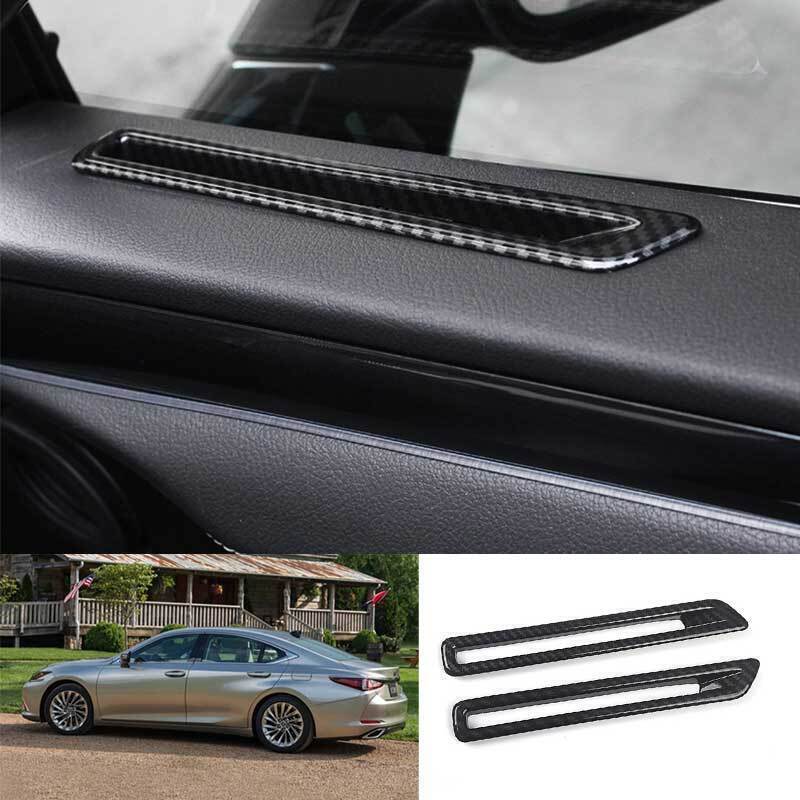Carbon Fiber Door Upper Air Outlet Vent Trims for Lexus ES250 300h 350 2019-2023