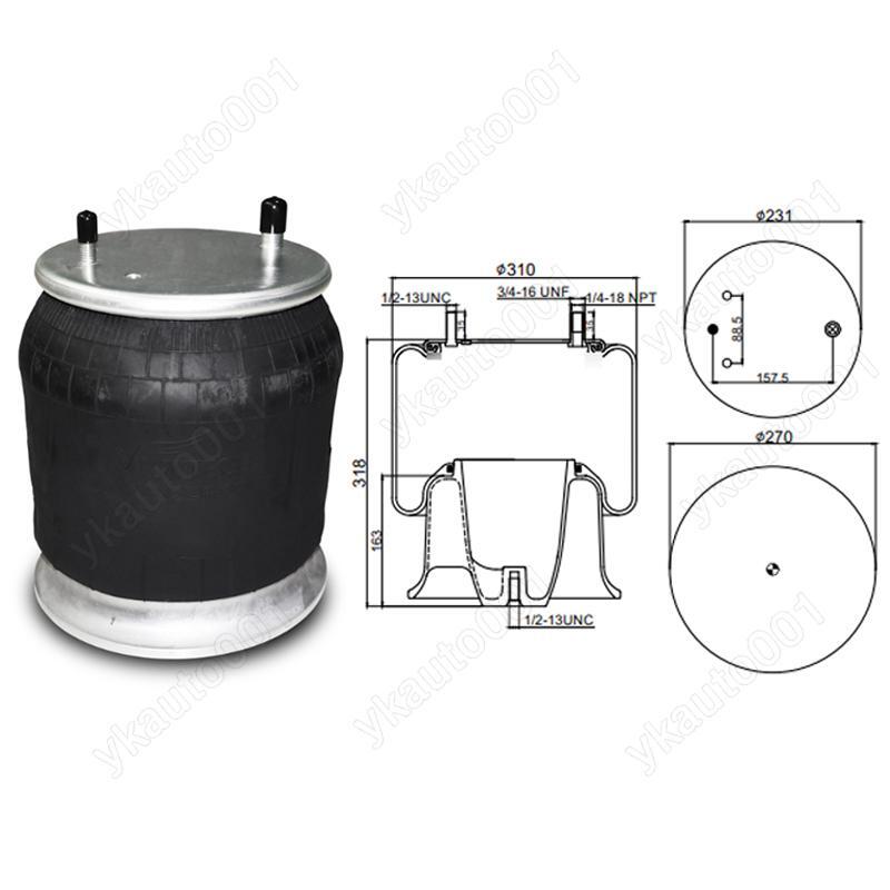 For Firestone W01-358-9781 1R12-603 Air Suspension Spring Bag Assembly