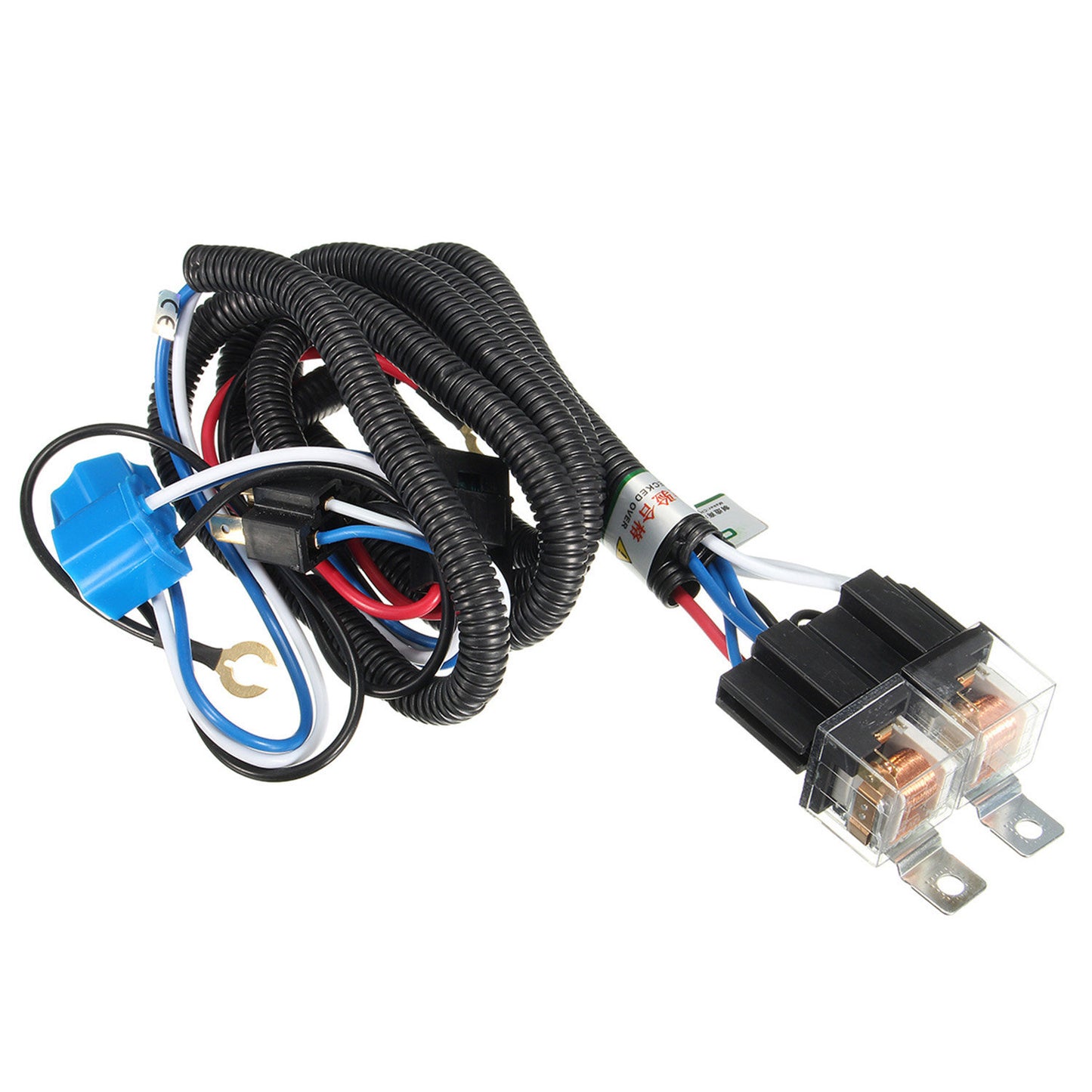 H4 Negative-Switched LED Headlight/Lamp Bulb Relay Wiring Harness Plug Kit