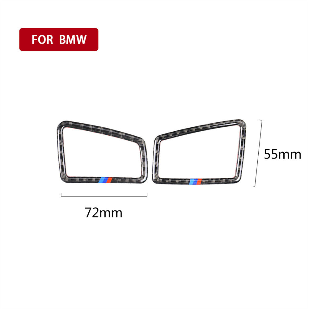 2¡ÁCarbon Fiber Dashboard Side Air Vent Outlet Cover for BMW 3 Series E90 2005-12