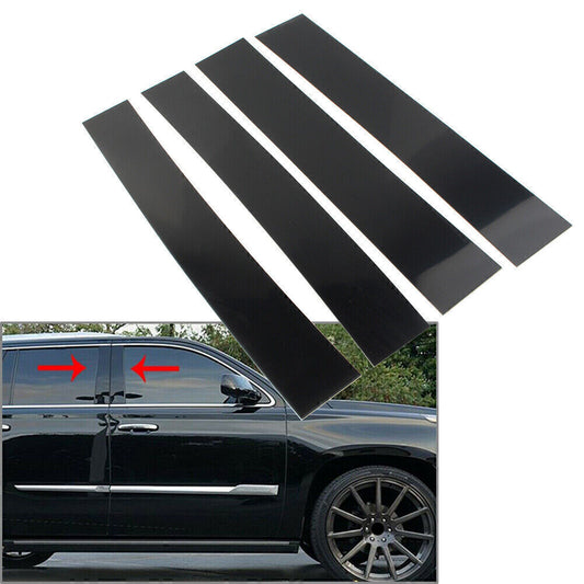 Fit 2007-2014 2008 2009 for Cadillac for Escalade Door Trim Cover Kit Black Pillar Posts
