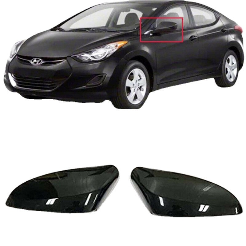 Suitable for 2011-2016 for Hyundai for Elantra ABS+PC rearview mirror covers for driver and passenger.