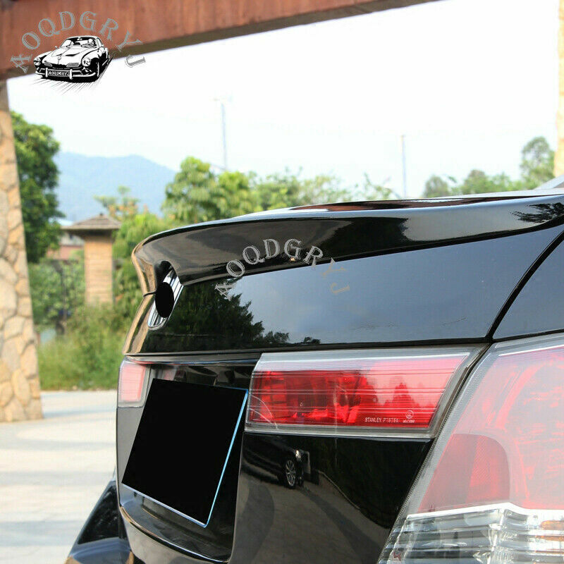 Glossy Black Rear Trunk Spoiler Wing Cover for Honda Accord 4DR Sedan 2008-2012