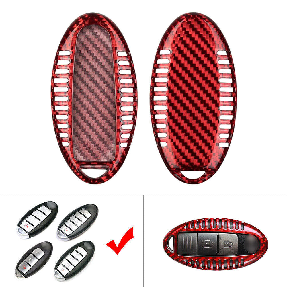 1 piece carbon fiber car remote key shell protective cover suitable for Infiniti Q50 Q60 Q70 QX56