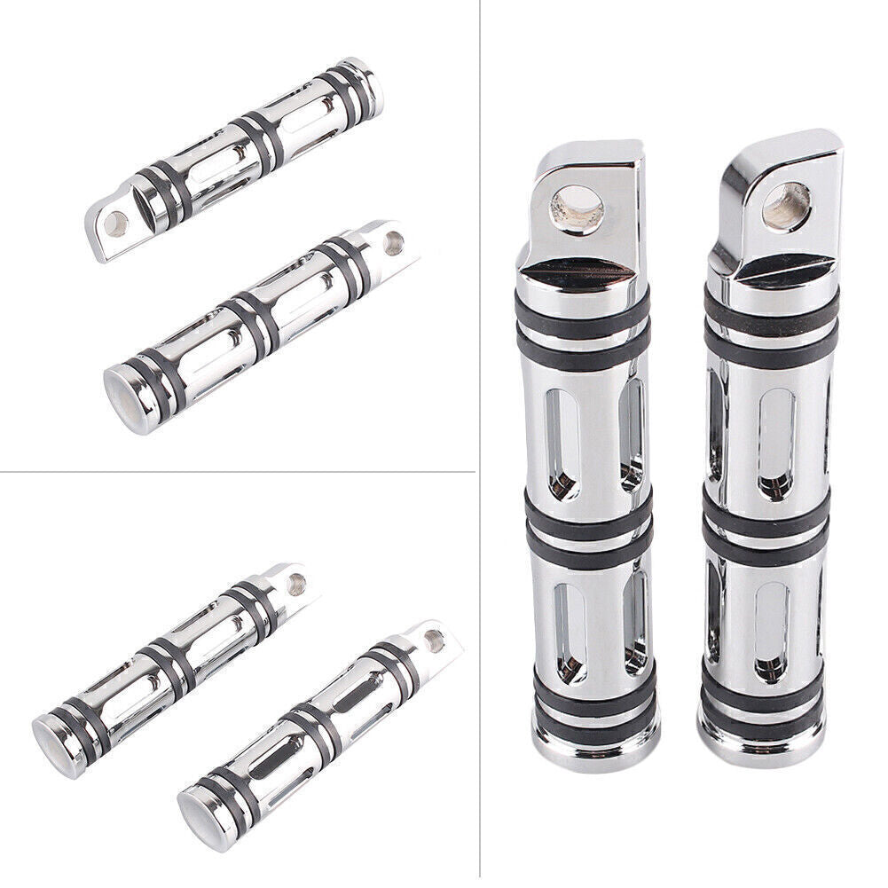 CNC Aluminum Foot Pegs Footpeg for Harley Sportster XL883N FXCW Chrome 49312-10