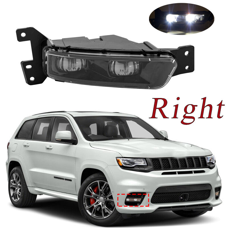 1Pcs Right Fog Light For 2017-2021 for Jeep Grand Cherokee 2014-2022 for Dodge Durango