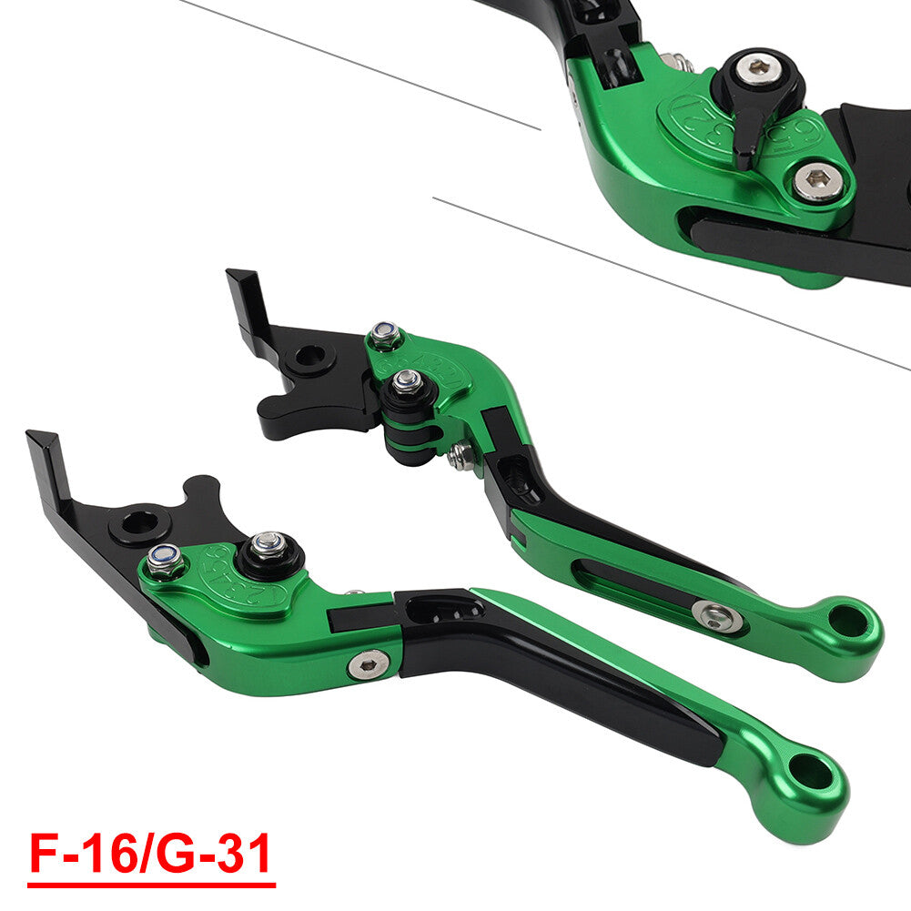 CNC Folding Extendable Brake Clutch Levers for BMW G310R/G310GS 2017-2021 Green