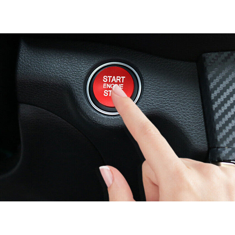 Aluminum Red Start Stop Button Ignition Switch Cover Trim for Kia K5 2021-2023