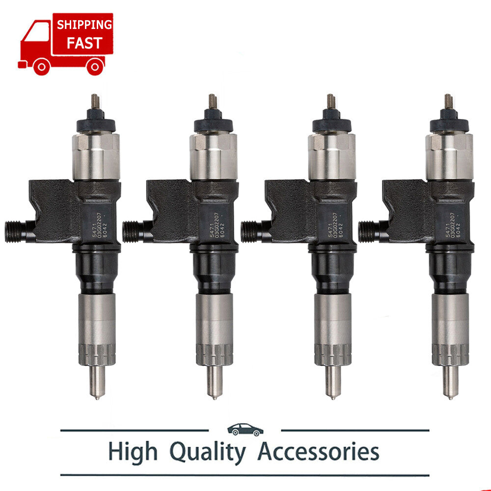 4x Fuel Injectors for Isuzu NPR NPR-HD 4HK1 2001-07 095000-5471 8-98151837-0