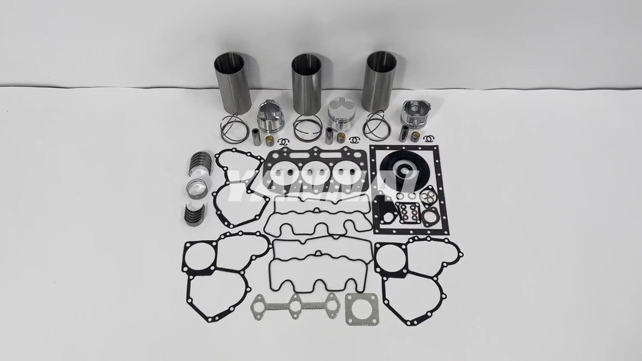Engine overhaul and rebuild kit with washers and bearings for Perkins 403C-11 engines.