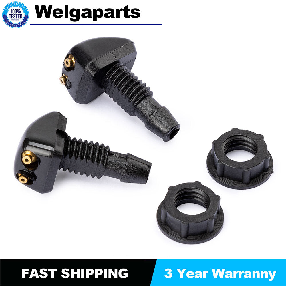 Universal Car Windshield Wiper Washer Squirter Nozzle Spray Jet Kit Fluid Hose T