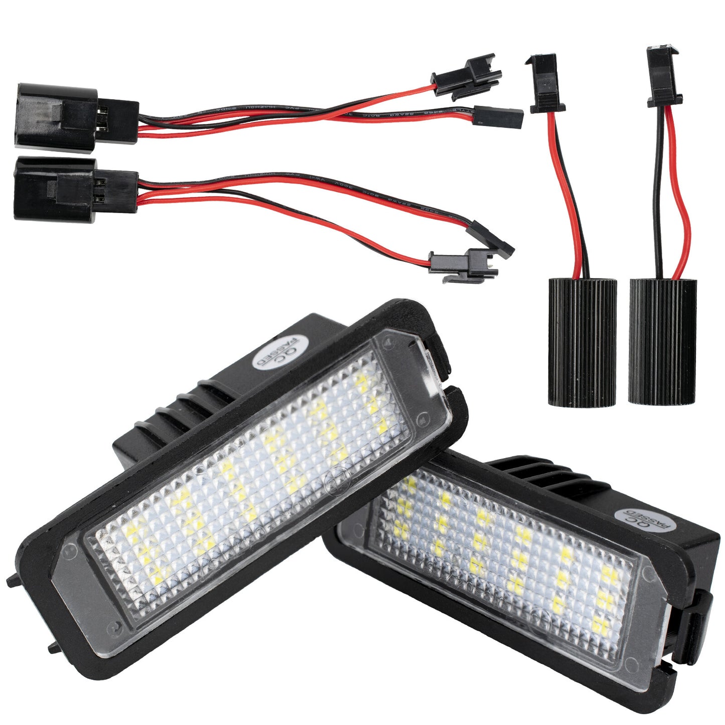 for VW for Golf GTI R R32 Mk5 Mk6 Mk7 CAN-bus LED White Licence Number Plate Lights