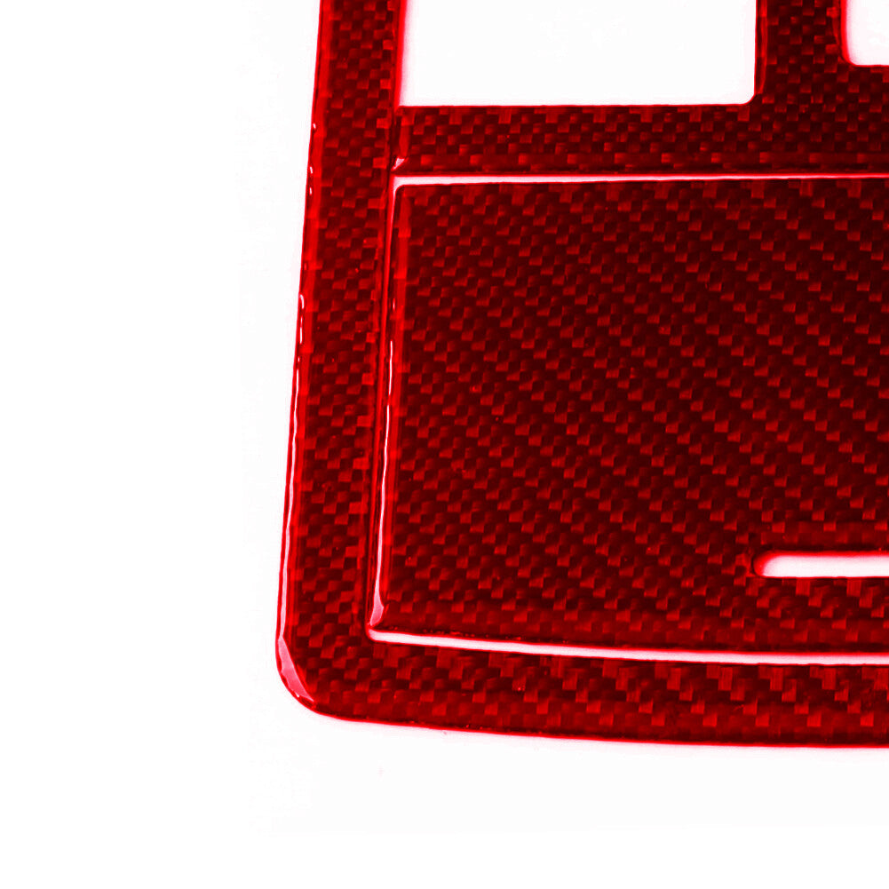 5x Red Carbon Fiber Overhead Console Panel Cover Trim for Chrysler 300 2005-2007