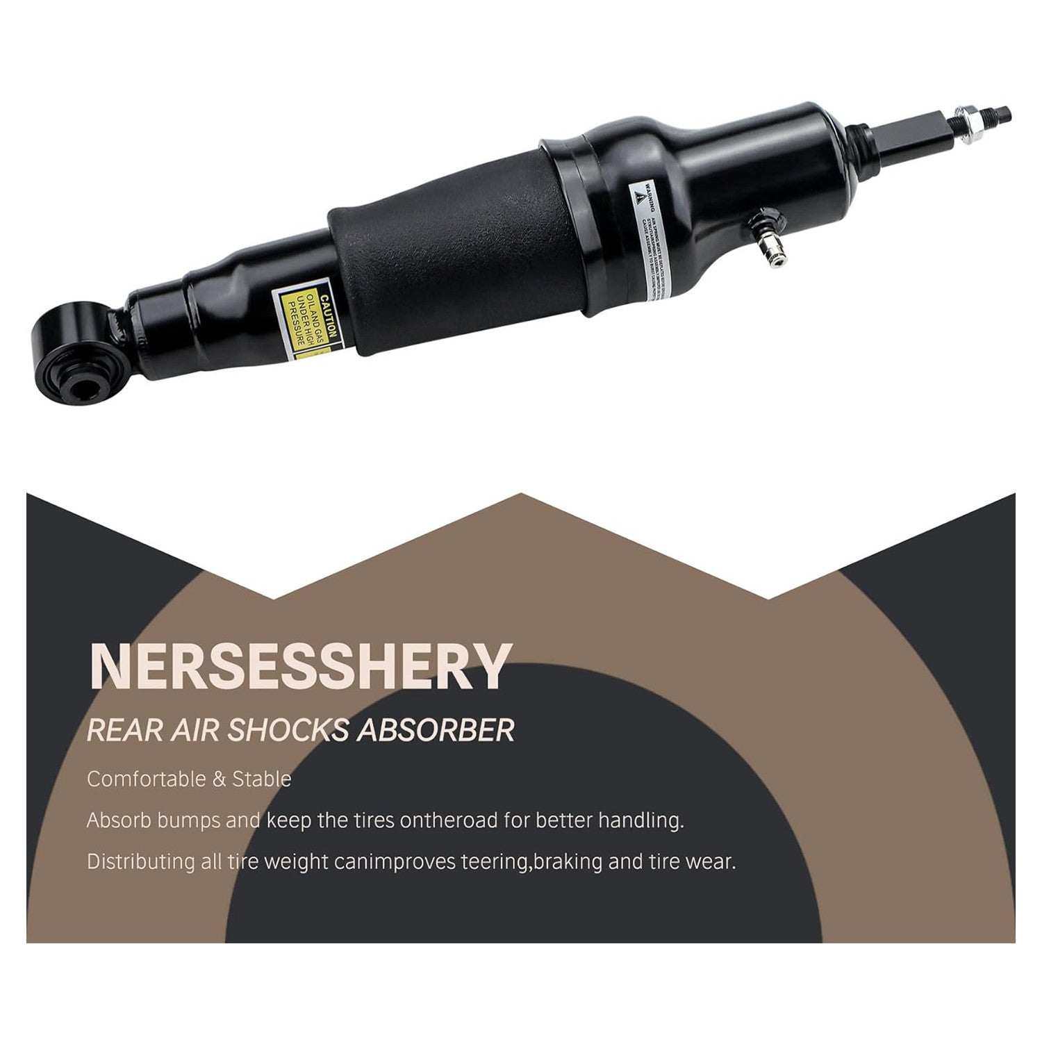 Left rear shock absorber strut with EDC, suitable for BMW X5M, X6M, E70, E71. (2009-14, 37126788765)