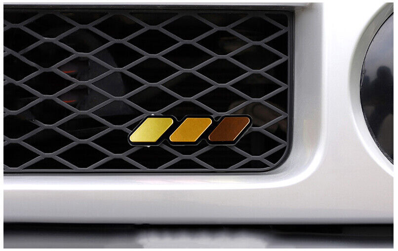 3-Color Front Upper Mesh Grill Grille Badge Trim for Toyota FJ Cruiser 2007-2014
