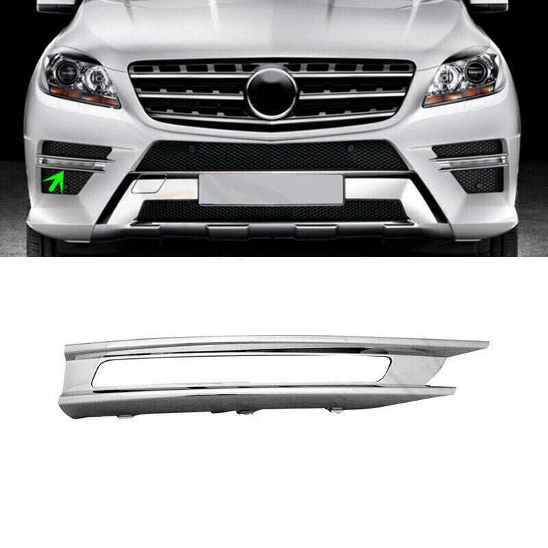 Right Side Front Fog Light Chrome Trim Bezel Cover for Benz W166 ML350 2012-2015