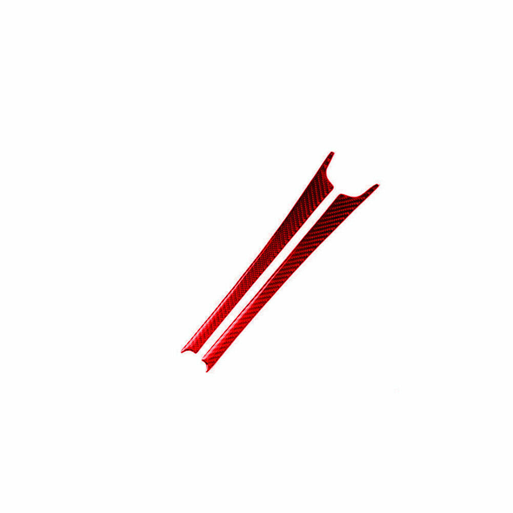 Red carbon fiber gear shift side sticker decoration suitable for Mercedes-Benz C-Class W204 2007-13