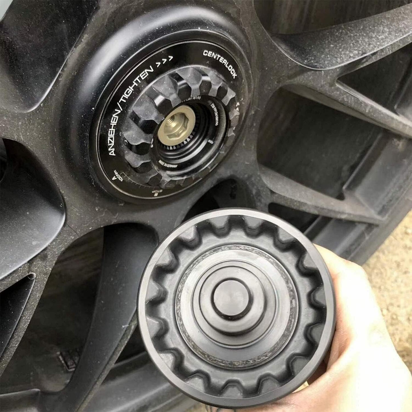 Center lock wheel nut socket tool for Porsche 991 Cayman for Panamera - 3/4 drive
