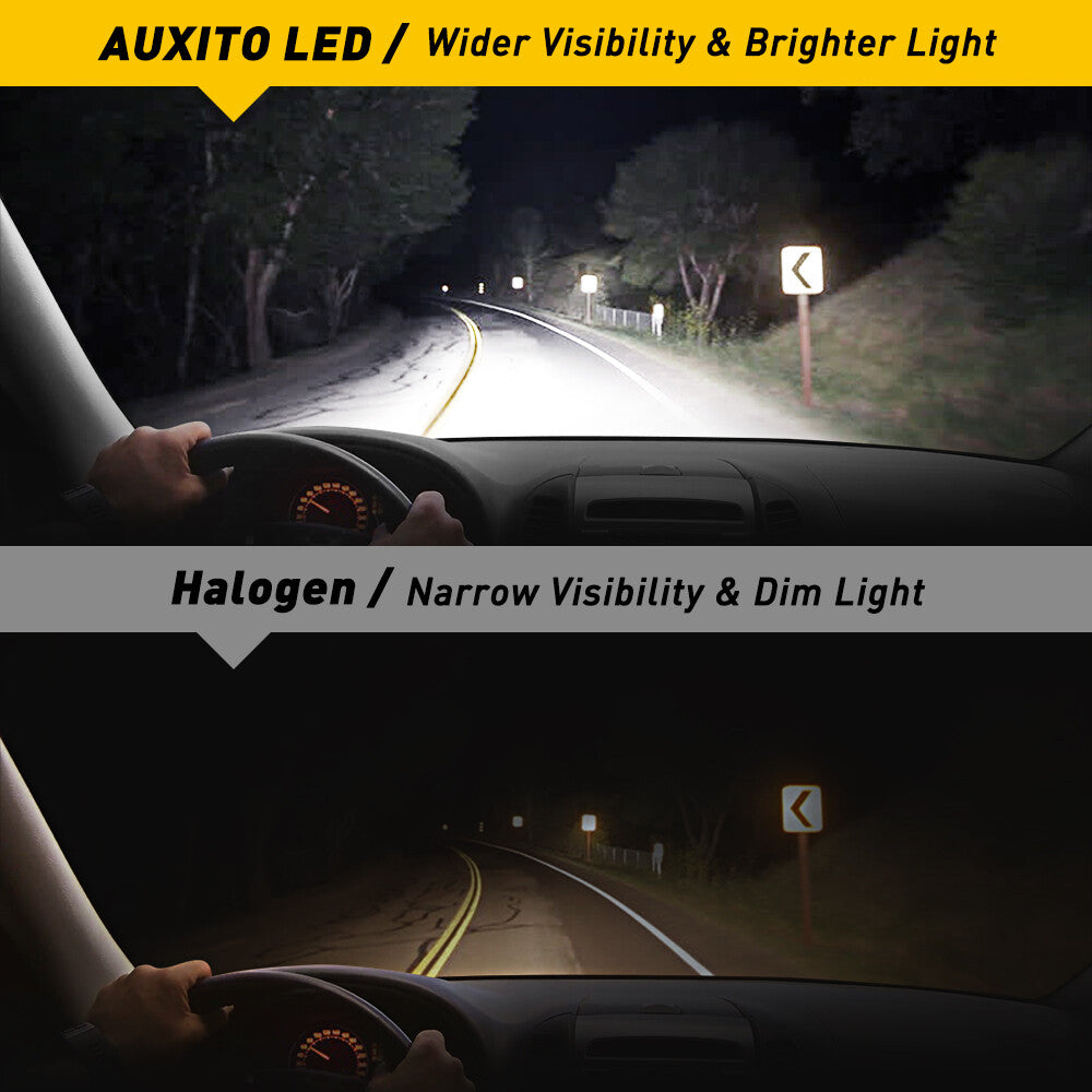 Auxito h7 LED, approximately 6500k brightness, cloud white CANbus