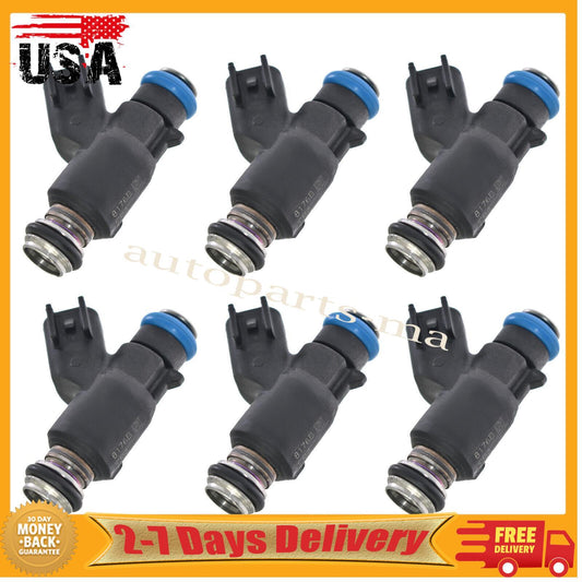 6x Fuel Injector 12592648 for Chevrolet Malibu for Pontiac G6 ? for Buick for Saturn 12616862