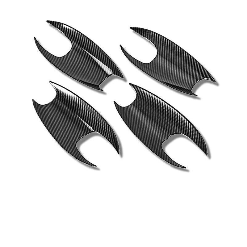 4P ABS Carbon Fiber Exterior Side Door Bowl Cover Trim for BMW X3 G01 X4 2018-21