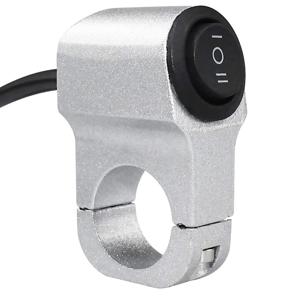 7/8 Inch Motorcycle ATV 12 V Handlebar Light Switch, 3 Positions On/Off/One