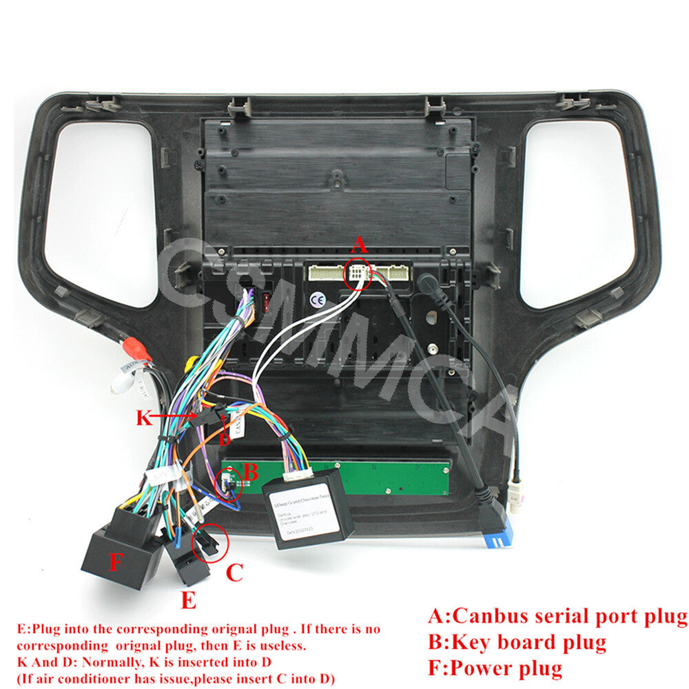 Car GPS Nav Radio Stereo Fit for Jeep Grand Cherokee 2014-2022 For Apple Carplay