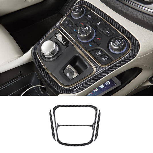 4X Carbon Fiber Center Console Frame Cover Trim for Chrysler 200 2015-2017