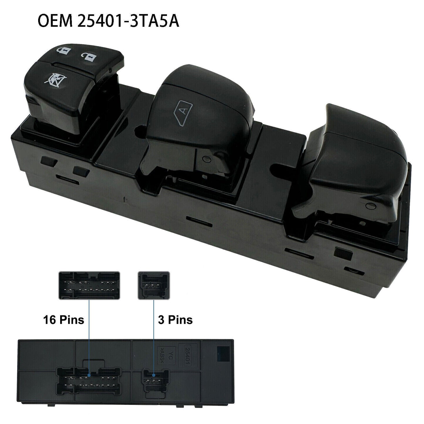 for Nissan Altima 2013-2018 Power Window Master Control Switch Left Driver Side