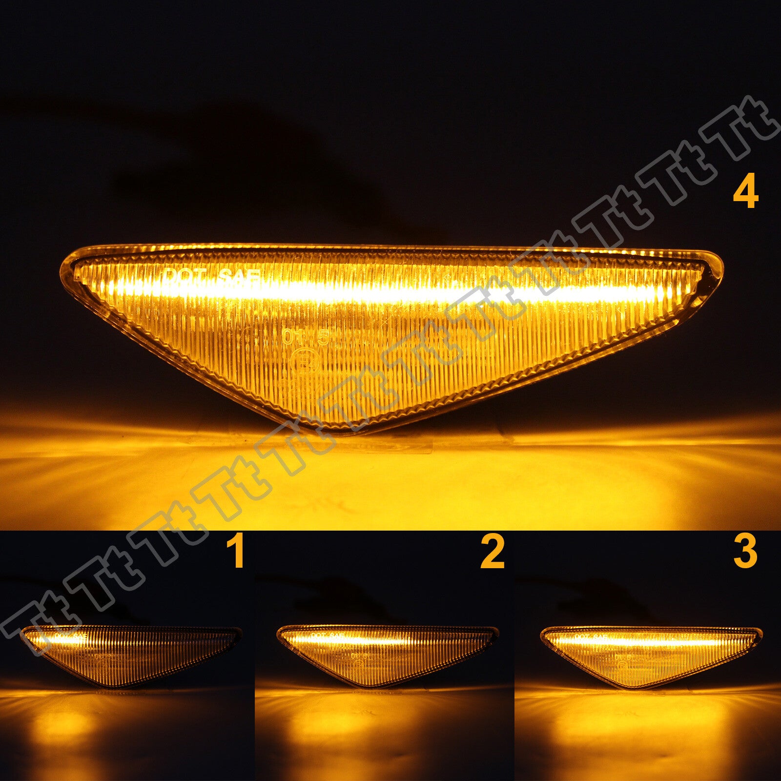Applicable to 2004-2006 for BMW E46 325Ci 330Ci Sequential LED Side Marker Turn Signal Lights