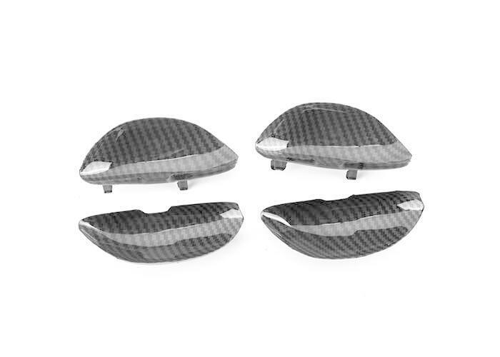 Fit for Cadillac CT5 2020-2022 Carbon Fiber Inner Door Bowl Cup Cover Trim 4pcs