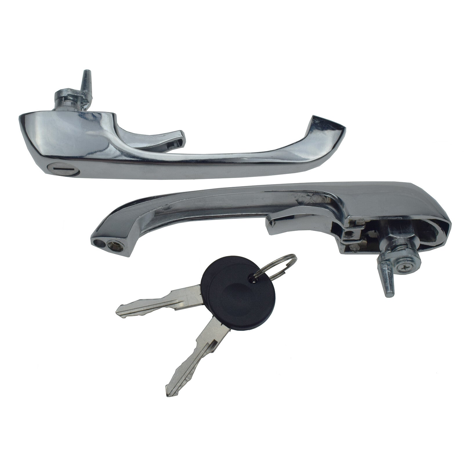 One pair of outer door handles with key 211837205N, suitable for Volkswagen Van Type 2 69-79.