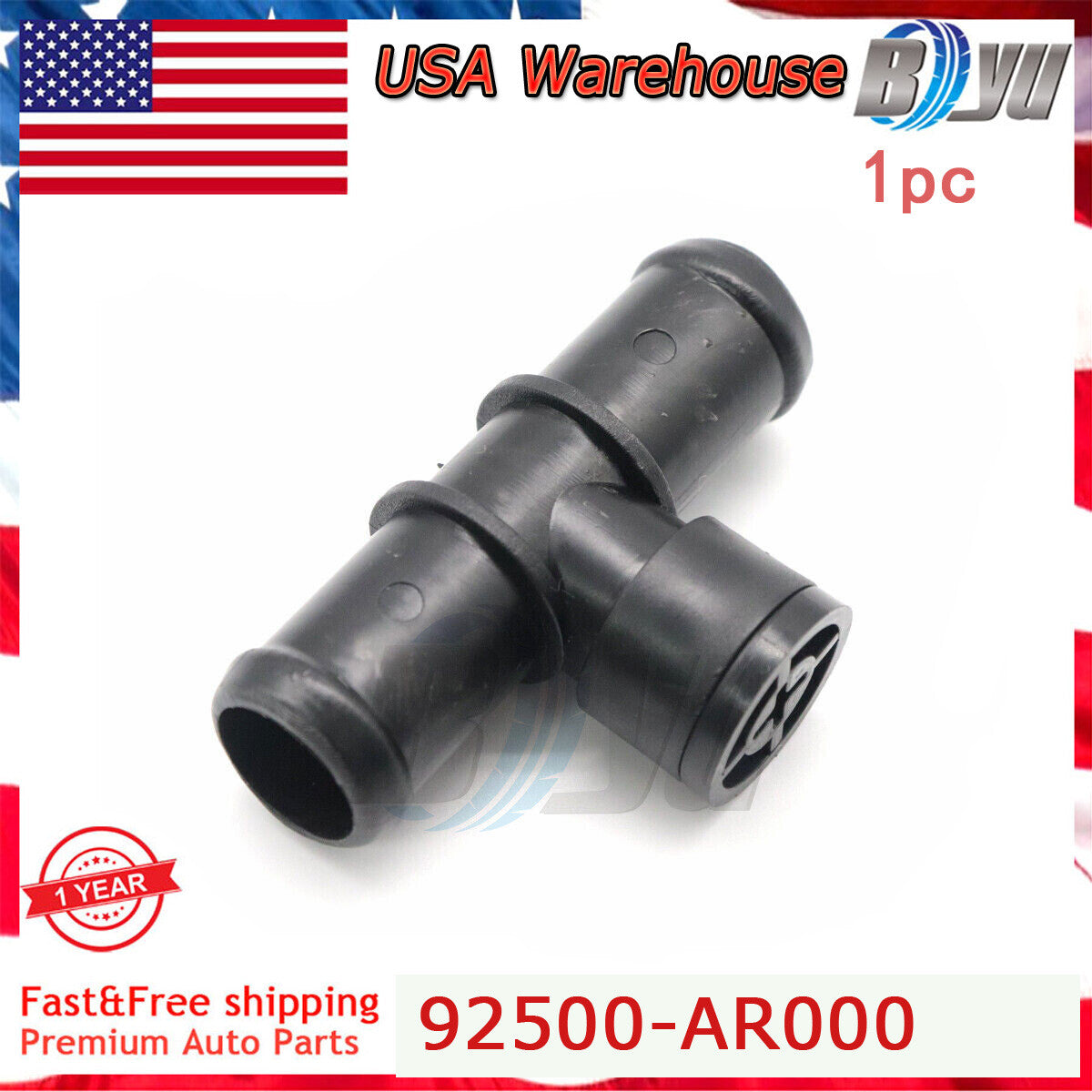 92500-AR000 Fits for NISSAN for INFINITI G35 FX35 M35 M45 350Z HEATER HOSE CONNECTOR