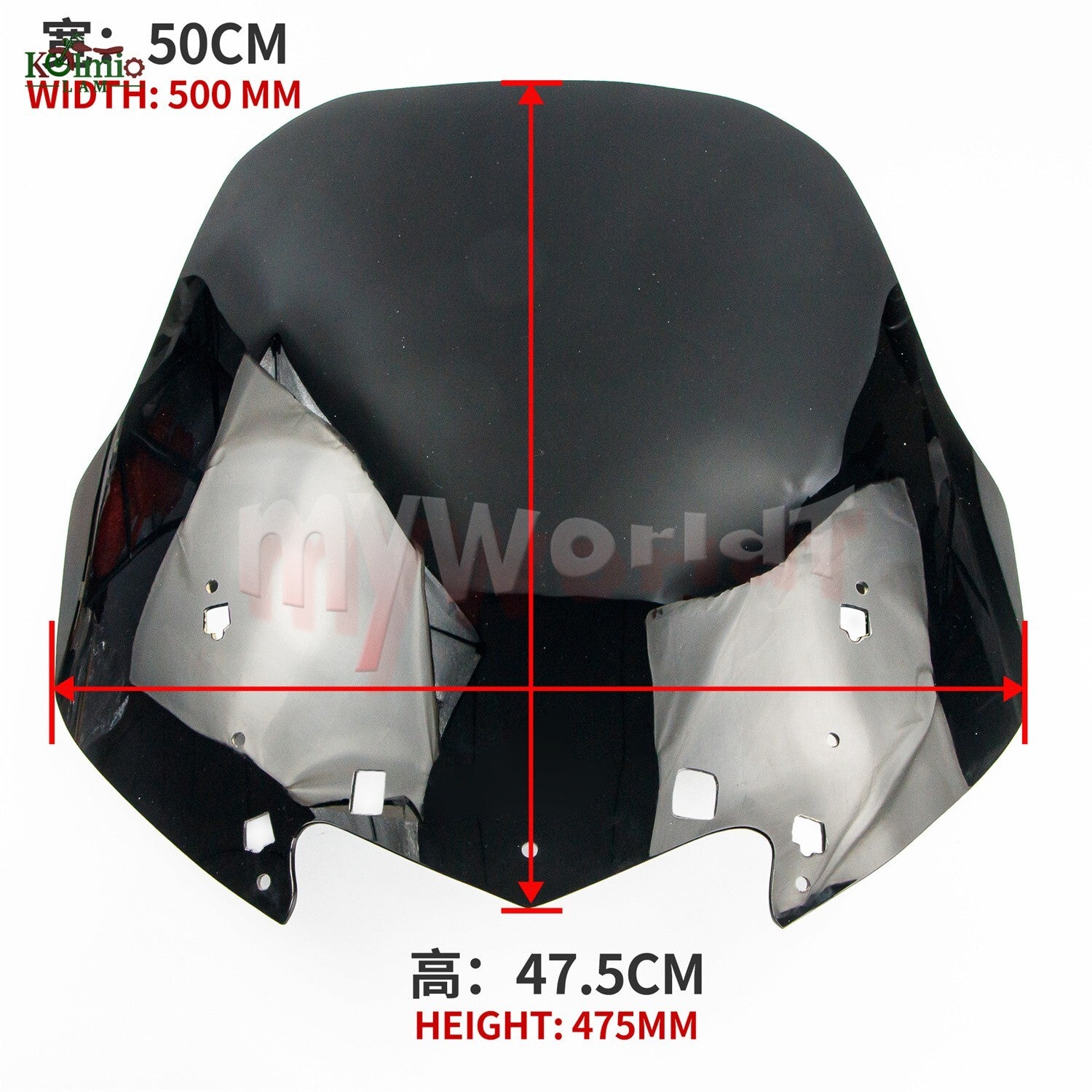 Motorcycle Windshield Fit for 2006 - 2012 for Yamaha FJR1300 Windscreen
