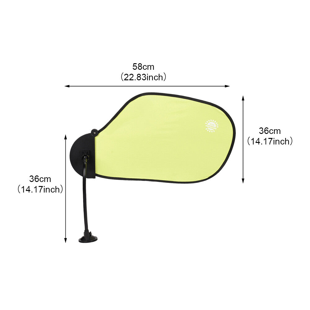360¡ãRotation Adjustable Car Windshield Sun Shade Car Window Protector Yellow