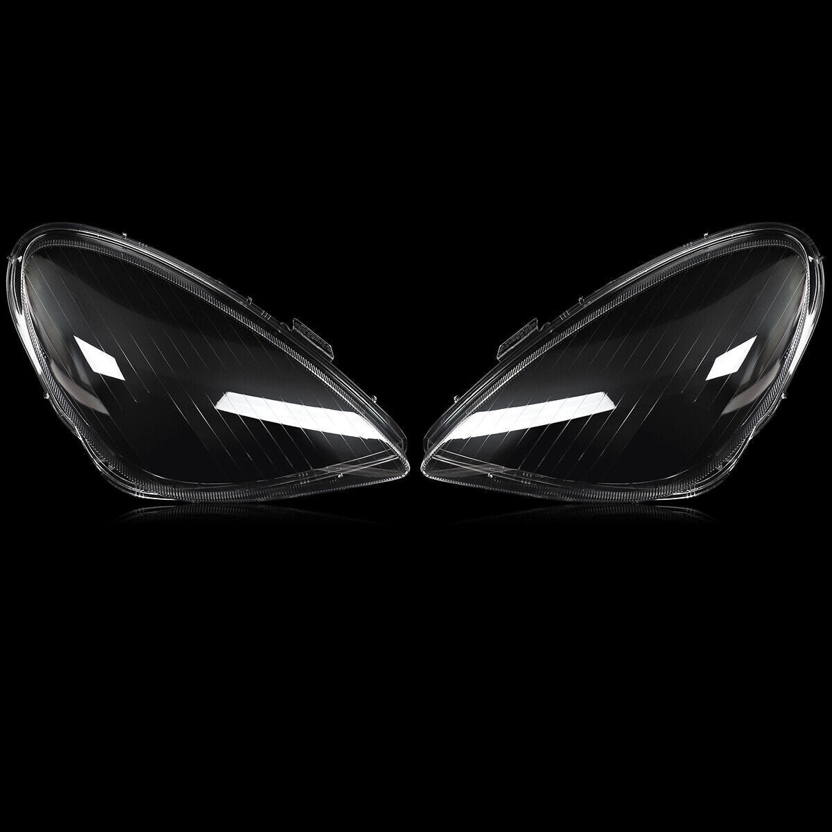 2x Front Headlight Lens Cover Shell Lampshade For 2005-11 for Mercedes-Benz SLK R171