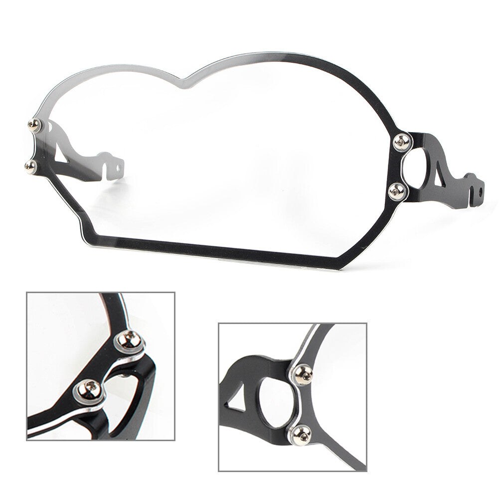 Front Headlight Transparent Cover Headlamp Guard Fit for BMW R1200 GS ABS 05-12