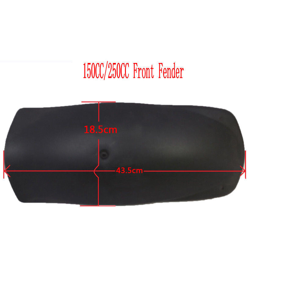 Black Plastic Front Fender Pair for Hammerhead TaoTao 4FUN Targa150150cc-250cc