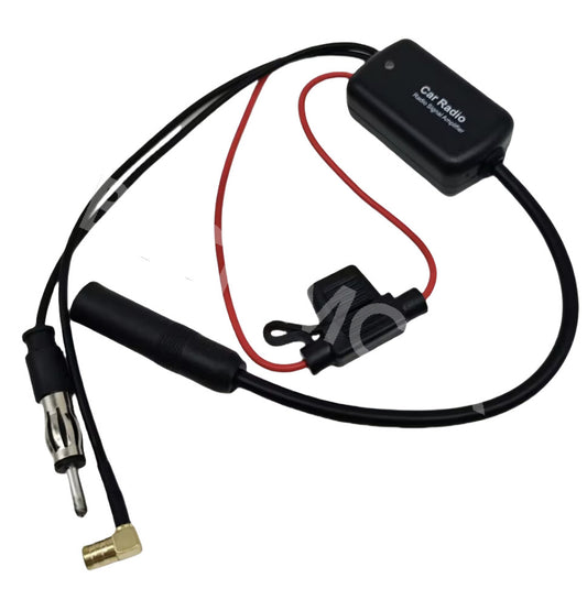 Car Stereo Radio Antenna Aerial Splitter Cable Adapter Signal Booster Accessory