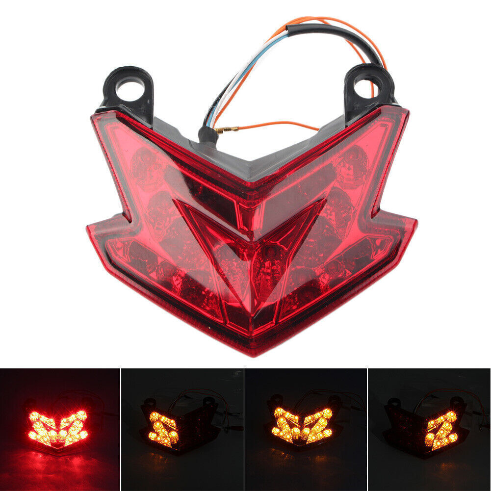 Red LED Taillight Turn Signal Brake Lamp for KAWASAKI Z800 2013-2016 Z125 16-21