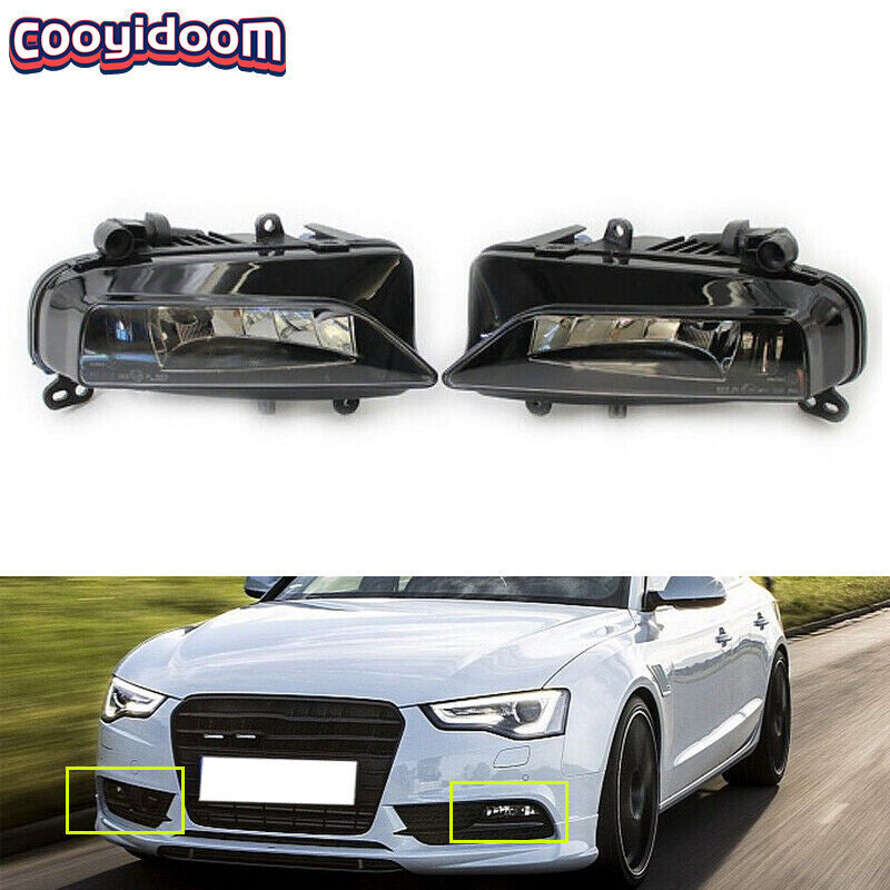 For 2013-2016 for Audi S5 A5 S-Line Fog Light Front Fog Lamp Halogen Clear LHRH