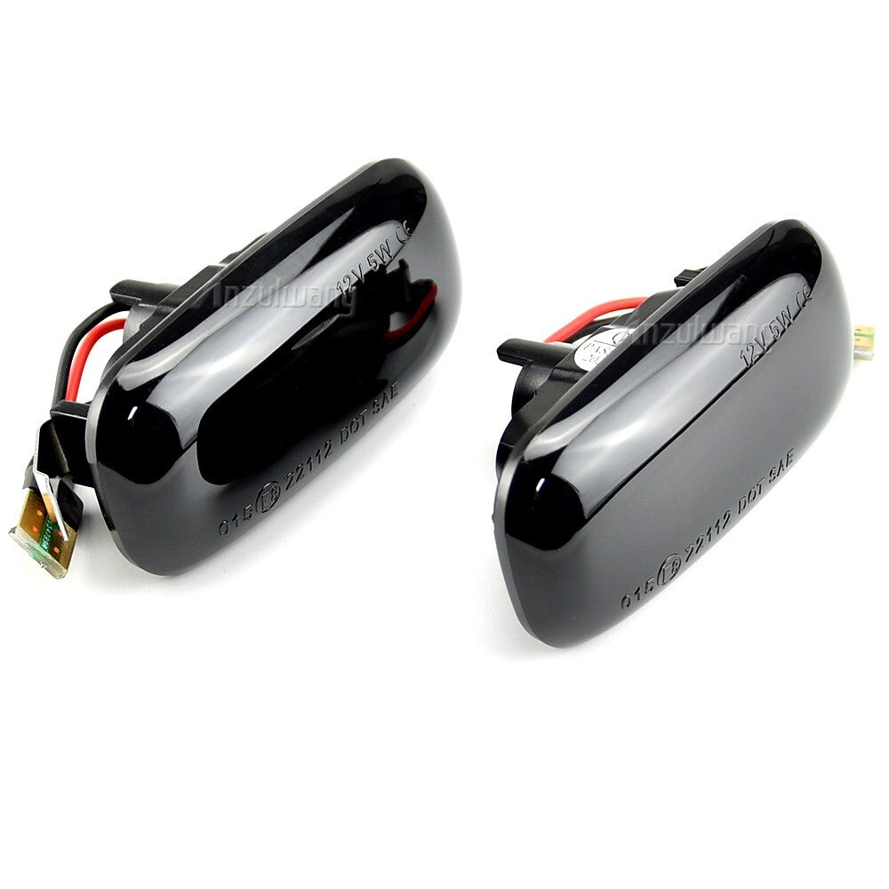 2pcs Dynamic Side Marker Turn Light Assembly for Audi High Bright SMD A6 S6 RS6