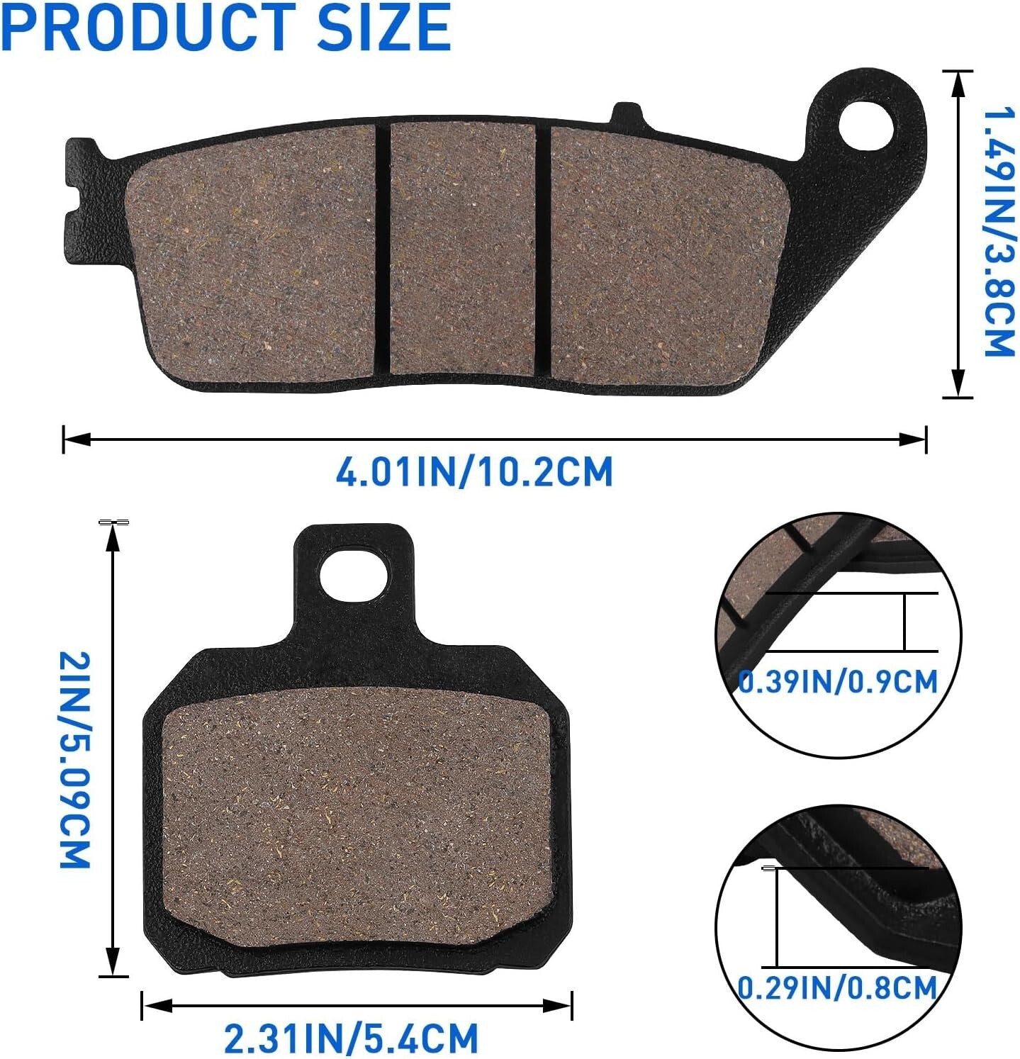 Brake Pads for Yamaha -See YP 125 R X-Max 2014-16,- See YP 125 R Sport 2011-2012