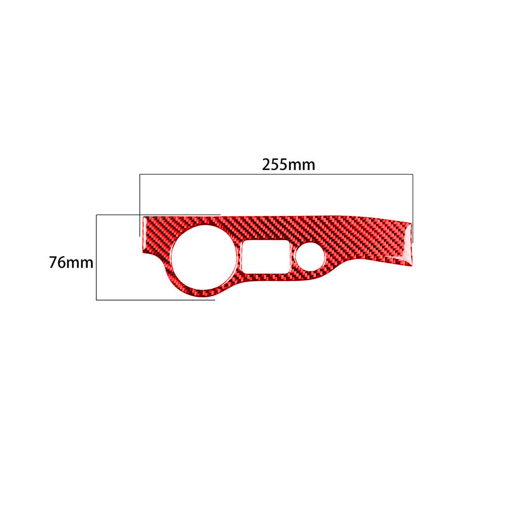 Red Car Headlight Trim Cover Decor Carbon Fiber for Dodge for Challenger 2015-2020