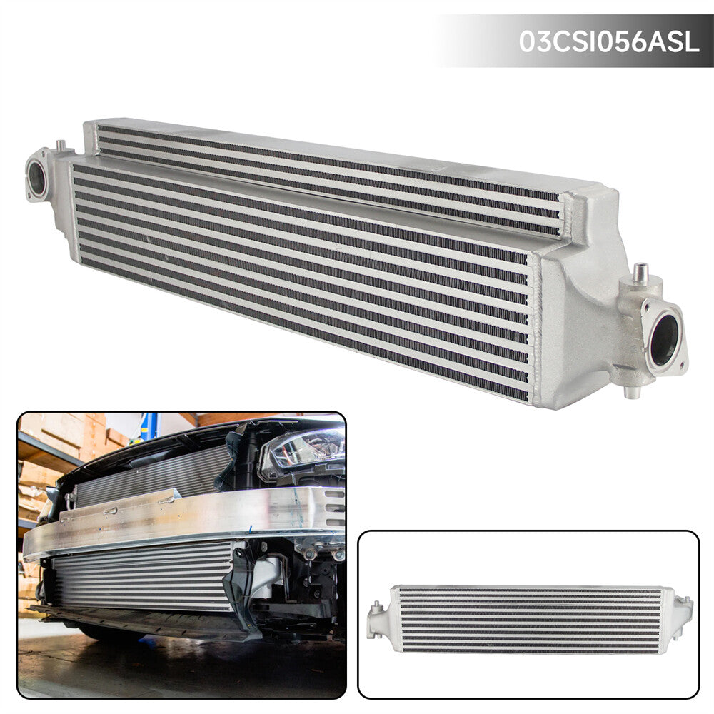 Bolt-On FMIC Front Mount Intercooler For 2016-2017 for Honda for Civic 1.5L Turbo Silver