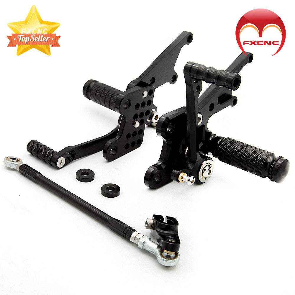 CNC adjustable gear and foot spike set suitable for Kawasaki ZX14 and ZZR1400 (2006-2011)