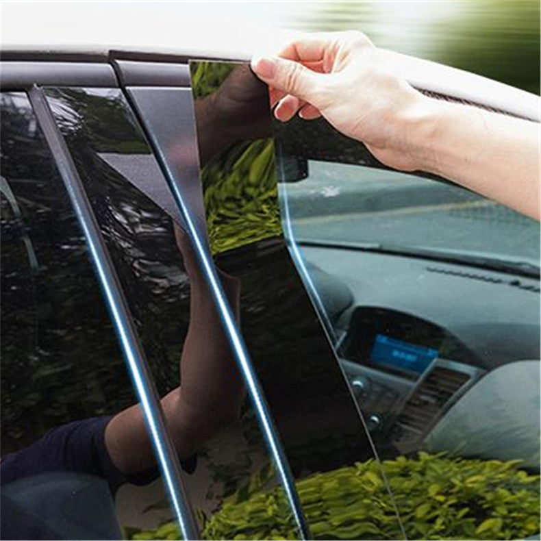 for Hyundai Sonata 2011-2014 Black Pillar Posts Set Door Trim Piano Cover Kit 6x