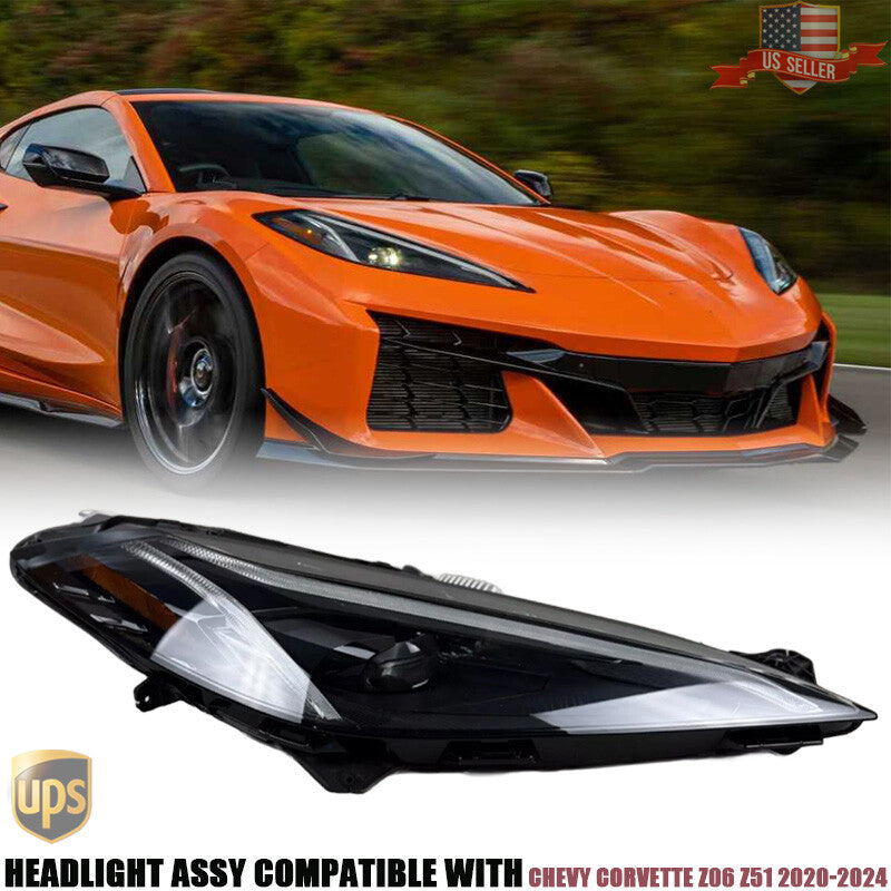 85545919 Right Passenger Side Headlight Assembly For 2020-24 for Chevy for Corvette Z06