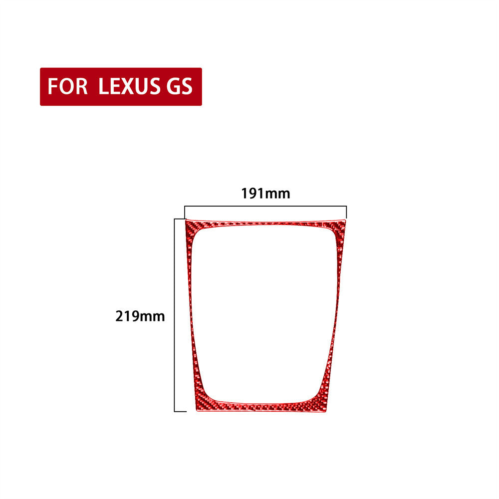 Red Carbon Fiber AC Air Conditioning Panel Trim For Luxus GS 2006-11 Accessories