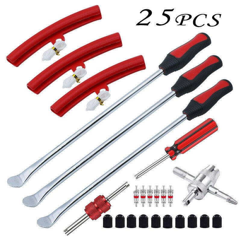 11 Steel Tire Spoons Tool Set Tire Tool Rim Protector Valve Tool Tire Changer